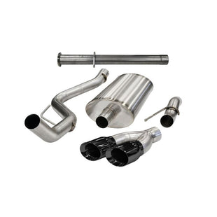Corsa Cat-Back Exhaust System Xtreme 3" Single Side Exit With 4" Black Tips 6.2L F-150 Raptor 2011-2014