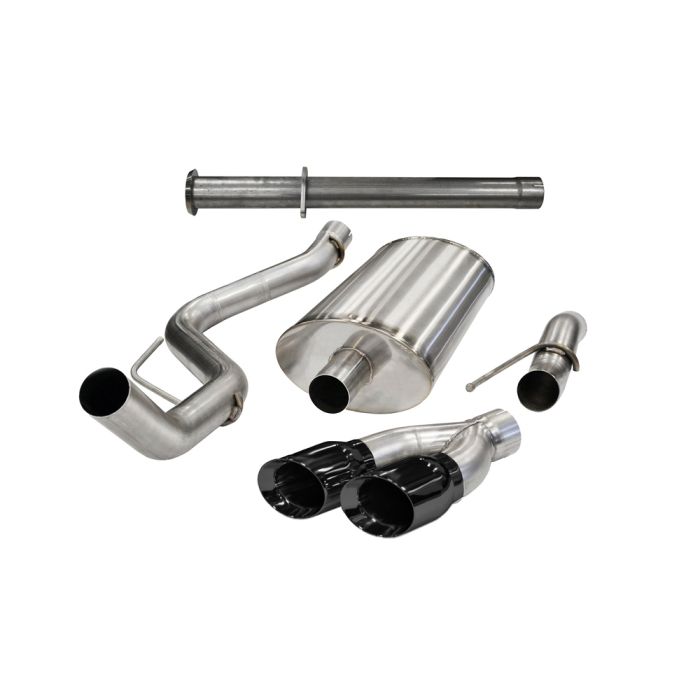 Corsa Cat-Back Exhaust System Xtreme 3" Single Side Exit With 4" Black Tips 6.2L F-150 Raptor 2011-2014